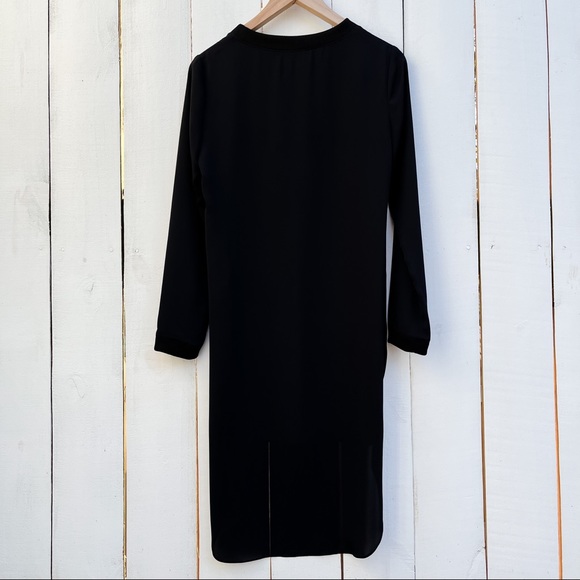 Amanda Uprichard Long Sleeve Black Tunic Dress Women’s Small - Picture 5 of 11